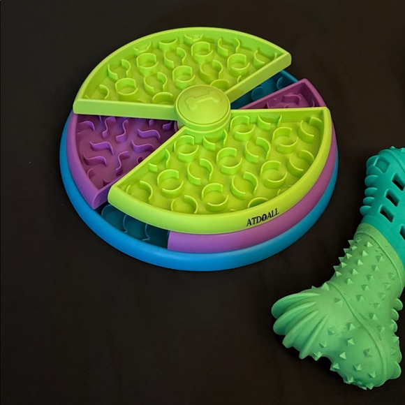 Bundle Of 4 Interactive Dog Puzzle Slow Feeder Toy Set For Medium/Large Dogs - Picture 3 of 12